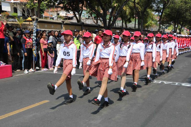 Lomba Gerak Jalan Tingkat Sd Di Buleleng Bali Tribune